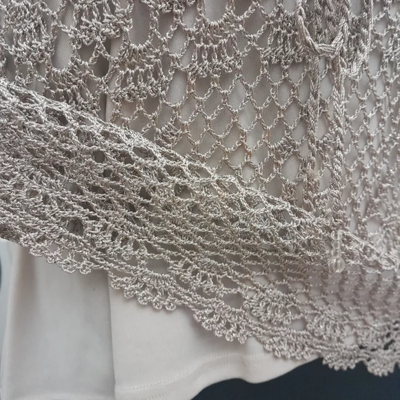 Gold crochet cami top - Picture 10 of 11